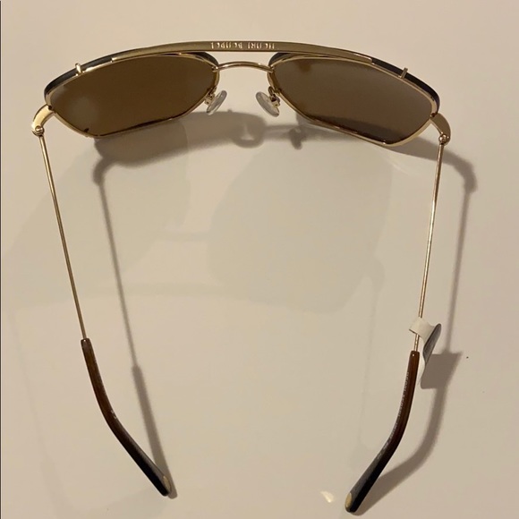 COPY - Henri Bendel Square Aviators Gold/Brown - Picture 3 of 6